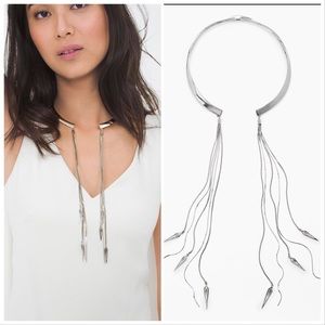 WHBM Silver Collar Necklace